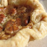 Chock-full of pecans, but I wanted more filling! Still, with crust like this, the rest almost doesn't matter...