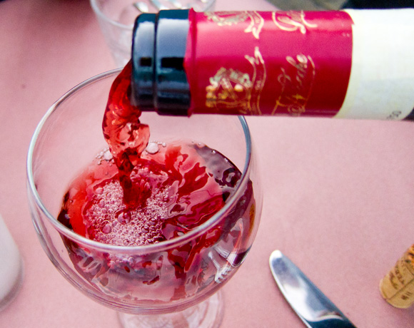 A drink of Grignolinio D'Asti