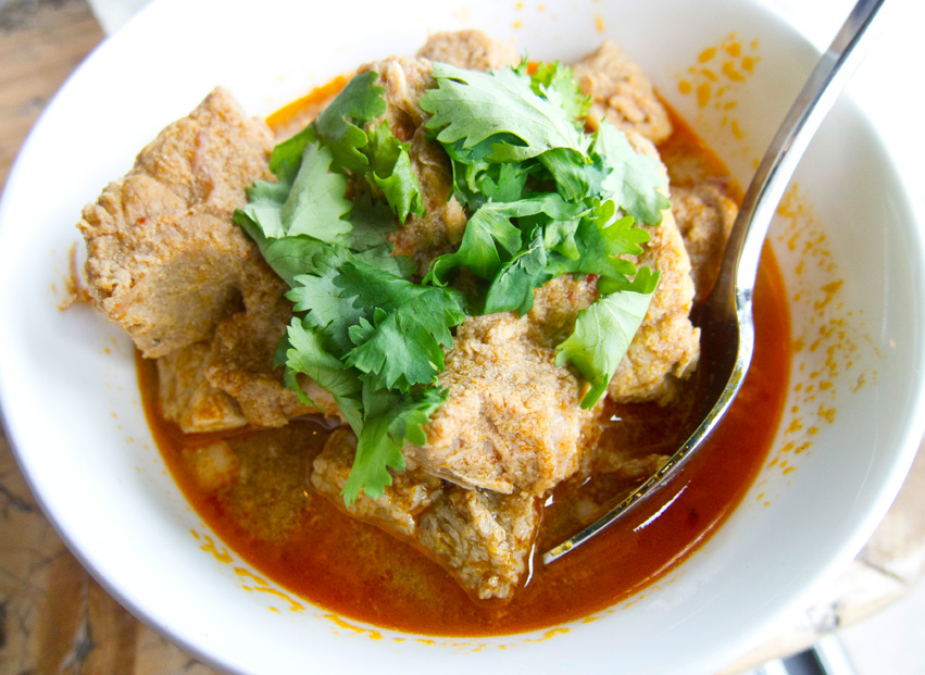 Sambal Daging, a tamarind-braised pork.